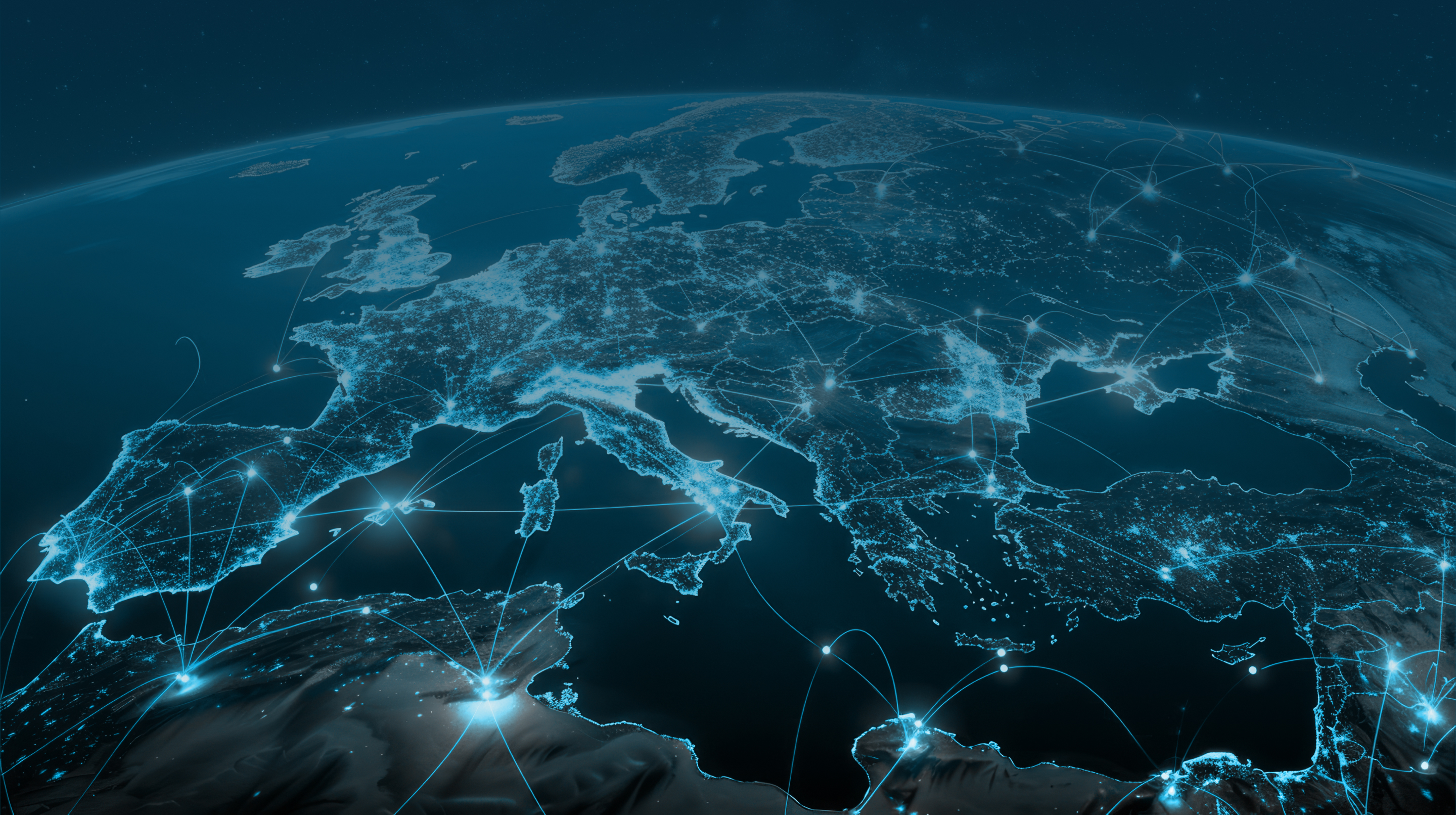 Global network connections background
